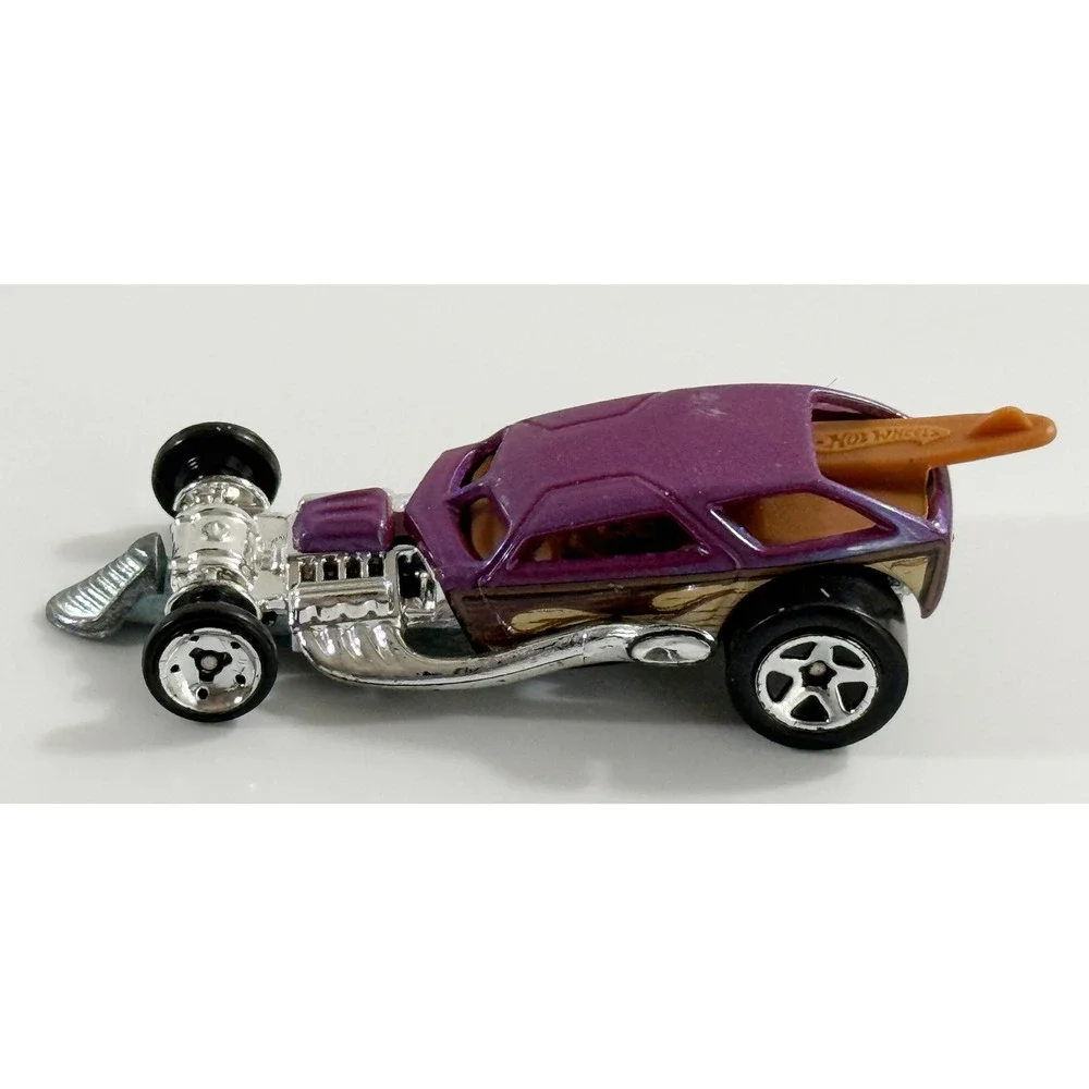 Hot Wheels Surf Crate Unisex 1:64 Purple Metallic 1999 Surfboard Woodie Hot Rod